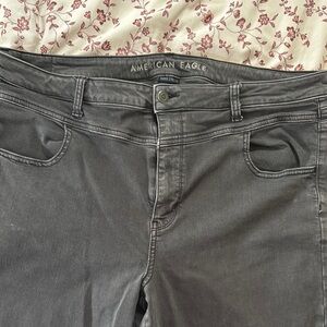 American Eagle Outfitters Gray Straight Leg Jeans